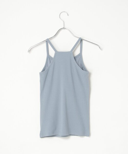 VENCEEXCHANGE（ヴァンスエクスチェンジ）の「テレコカップ付きキャミソール（タンクトップ・レディース・オフホワイト/ブルー・FREE）」の8枚目の写真