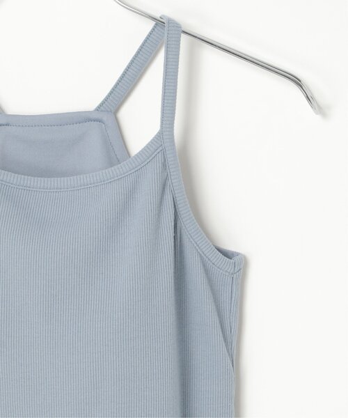 VENCEEXCHANGE（ヴァンスエクスチェンジ）の「テレコカップ付きキャミソール（タンクトップ・レディース・オフホワイト/ブルー・FREE）」の9枚目の写真