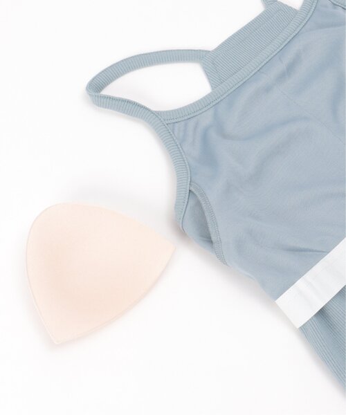 VENCEEXCHANGE（ヴァンスエクスチェンジ）の「テレコカップ付きキャミソール（タンクトップ・レディース・オフホワイト/ブルー・FREE）」の14枚目の写真