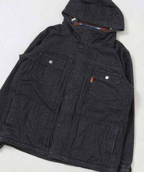 KRIFF MAYER（クリフメイヤー）の「デニムマウンテンジャケット（デニムジャケット・メンズ・ダークブルー/ライトブルー/チャコール・LARGE/MEDIUM/X-LARGE）」の2枚目の写真