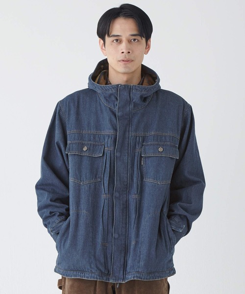 KRIFF MAYER（クリフメイヤー）の「デニムマウンテンジャケット（デニムジャケット・メンズ・ダークブルー/ライトブルー/チャコール・LARGE/MEDIUM/X-LARGE）」の4枚目の写真