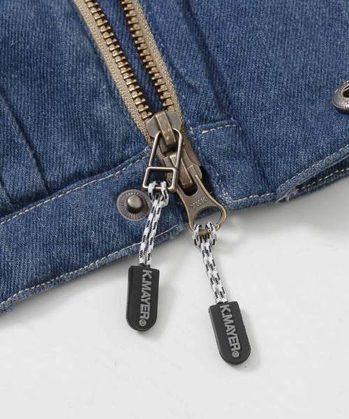 KRIFF MAYER（クリフメイヤー）の「デニムマウンテンジャケット（デニムジャケット・メンズ・ダークブルー/ライトブルー/チャコール・LARGE/MEDIUM/X-LARGE）」の17枚目の写真