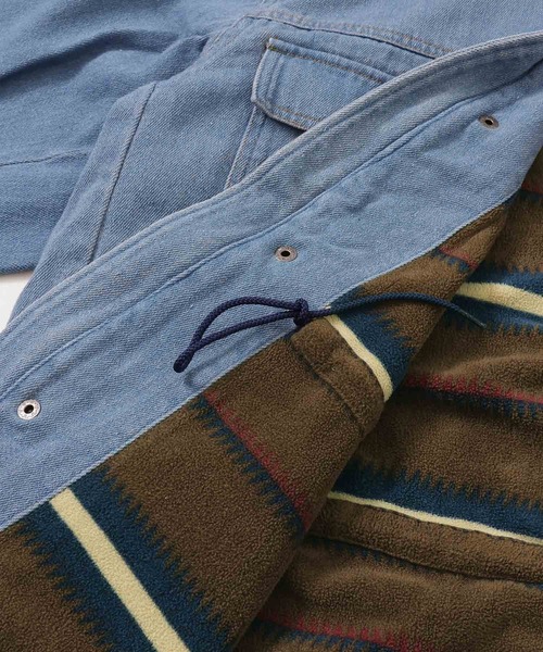 KRIFF MAYER（クリフメイヤー）の「デニムマウンテンジャケット（デニムジャケット・メンズ・ダークブルー/ライトブルー/チャコール・LARGE/MEDIUM/X-LARGE）」の21枚目の写真