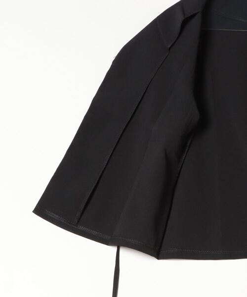 gossip!ロサンゼルス(ゴシップロサンゼルス)の「ストリングアクセントハーフスリーブジャケット(テーラードジャケット・レディース・オフホワイト/ブラック・FREE)」の12枚目の写真