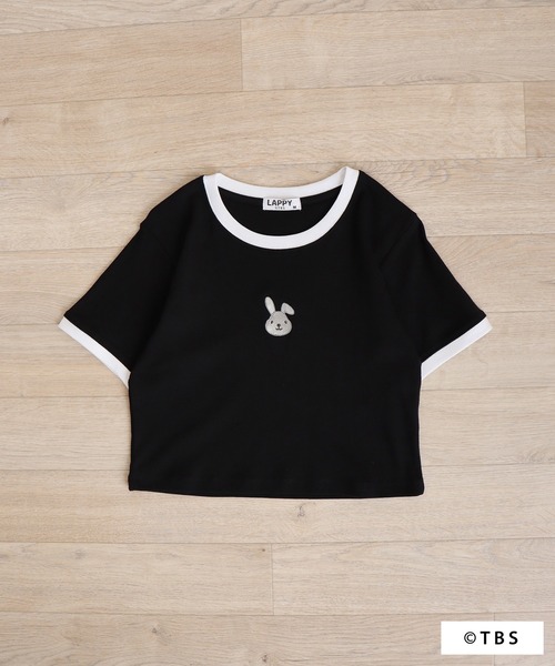 ラッピープリントフライスクロップドTシャツ（Tシャツ