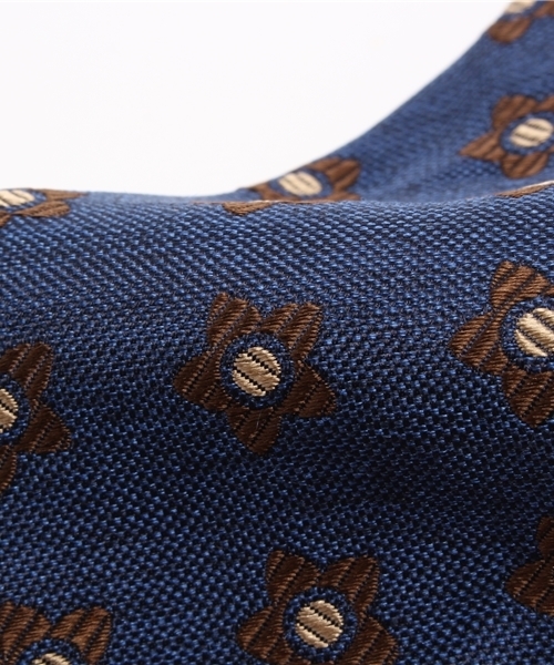 FRANCO BASSI（フランコバッシ）の「FRANCO BASSI / プリント（ネクタイ・メンズ・ブラウン/ネイビー・ONE SIZE）」の6枚目の写真