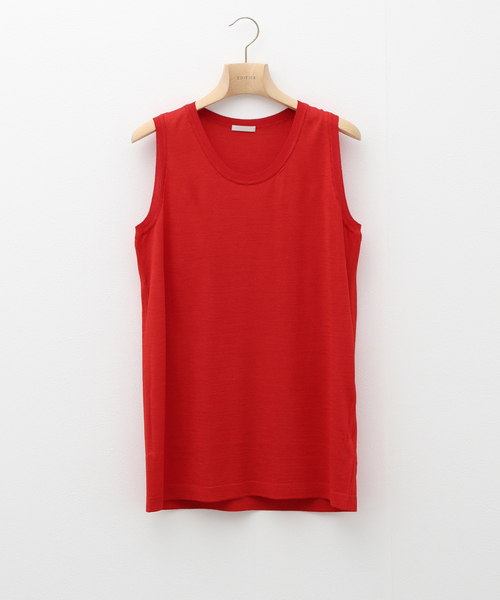 EDIFICE（エディフィス）の「シルク タンクトップ（タンクトップ・メンズ・レッド/グレー/ブラック・LARGE/MEDIUM）」の3枚目の写真