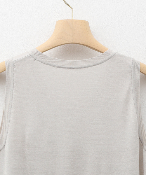 EDIFICE（エディフィス）の「シルク タンクトップ（タンクトップ・メンズ・レッド/グレー/ブラック・LARGE/MEDIUM）」の9枚目の写真