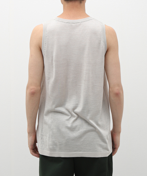 EDIFICE（エディフィス）の「シルク タンクトップ（タンクトップ・メンズ・レッド/グレー/ブラック・LARGE/MEDIUM）」の6枚目の写真