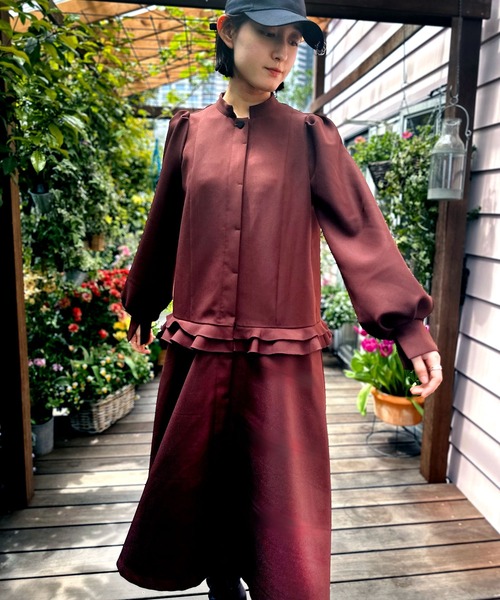 デザインフレアシャツドレス（ワンピース）｜AVIE（アビィ） 30,800円