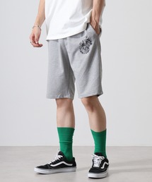 ミニ裏毛 プリント ハーフパンツ