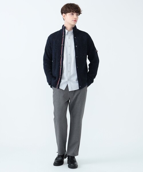 BEAMS HEART(ビームスハート)の「メランジツイル テーパード パンツ(その他パンツ・メンズ・ブラック/グレー/ネイビー・XL/L/M/S)」の4枚目の写真