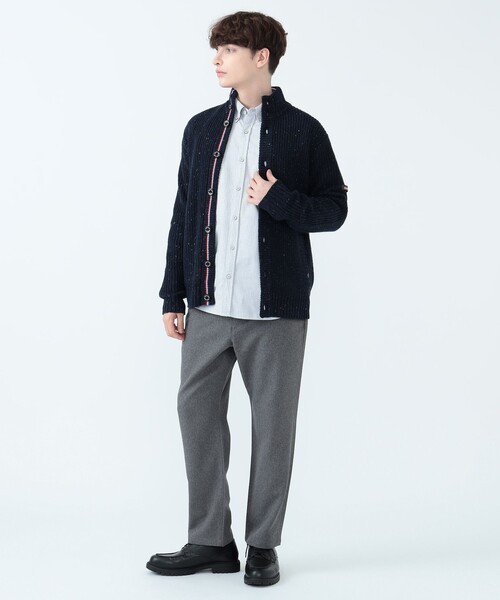 BEAMS HEART(ビームスハート)の「メランジツイル テーパード パンツ(その他パンツ・メンズ・ブラック/グレー/ネイビー・XL/L/M/S)」の5枚目の写真