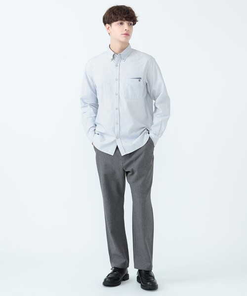 BEAMS HEART(ビームスハート)の「メランジツイル テーパード パンツ(その他パンツ・メンズ・ブラック/グレー/ネイビー・XL/L/M/S)」の6枚目の写真