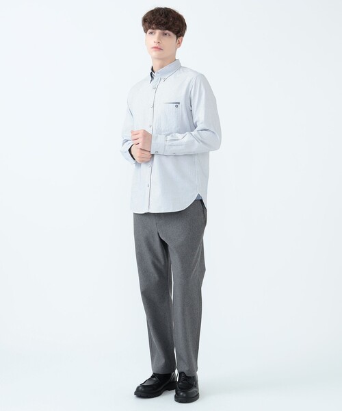 BEAMS HEART(ビームスハート)の「メランジツイル テーパード パンツ(その他パンツ・メンズ・ブラック/グレー/ネイビー・XL/L/M/S)」の7枚目の写真