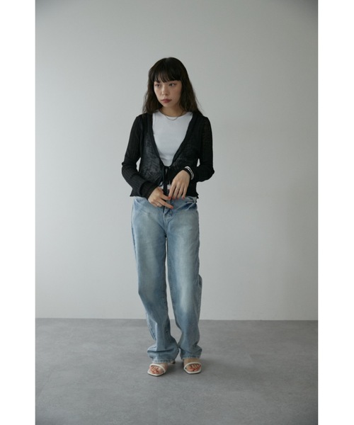 DRWCYS(ドロシーズ)の「ストレートワイドデニムパンツ(デニムパンツ・レディース・ブルー・MEDIUM/SMALL)」の11枚目の写真