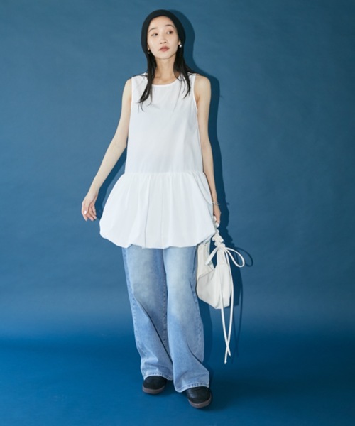 DRWCYS(ドロシーズ)の「ストレートワイドデニムパンツ(デニムパンツ・レディース・ブルー・MEDIUM/SMALL)」の20枚目の写真