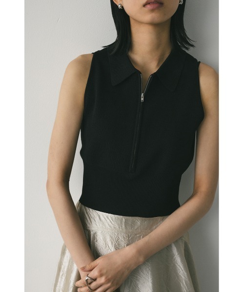 STYLEMIXER（スタイルミキサー）の「ジップノースリニットポロ（タンク