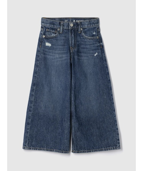 【DOLCE & GABBANA】 ハイライズ ワイドレッグ コットンジーンズ ドルチェ＆ガッバーナコットンデニムワイドレッグジーンズブルー
