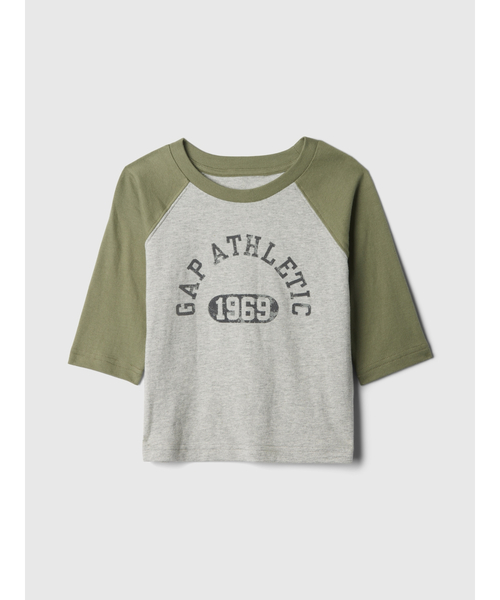 AGEロゴラグランTシャツ セール】babyGap GAP ATHLETICロゴ ラグランTシャツ（Tシャツ