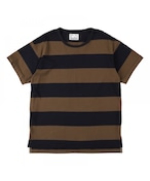NEXUSVII(ネクサスセブン)の「FAT BORDER TEE(Tシャツ/カットソー・メンズ・ブラック×ピンク/ネイビー系・MEDIUM/LARGE)」の2枚目の写真