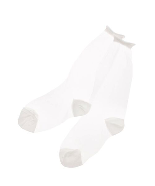 EATME（イートミー）の「シアーソックス（ソックス/靴下・レディース・ブラック/オフホワイト・FREE）」の13枚目の写真