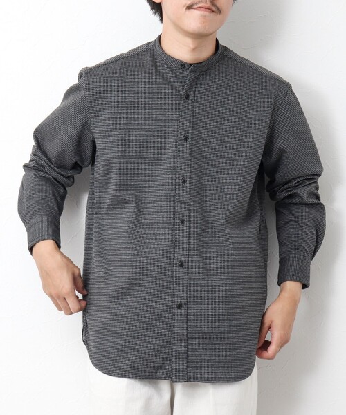 NOLLEY’S（ノーリーズ）の「ハイゲージ イージーバンドカラーシャツ（シャツ/ブラウス・メンズ・ネイビー/ホワイト系その他/グレー・XL/L/M/S）」の20枚目の写真