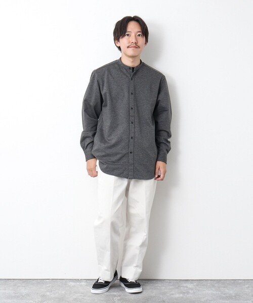 NOLLEY’S（ノーリーズ）の「ハイゲージ イージーバンドカラーシャツ（シャツ/ブラウス・メンズ・ネイビー/ホワイト系その他/グレー・XL/L/M/S）」の15枚目の写真