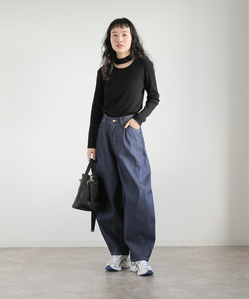 【セール】テレコチョーカープルオーバー(Tシャツ/カットソー)|journal standard L'essage(ジャーナルスタンダードレサージュ) 【セール】テレコチョーカープルオーバー(Tシャツ/カットソー)|journal standard L'essage(ジャーナルスタンダードレサージュ)