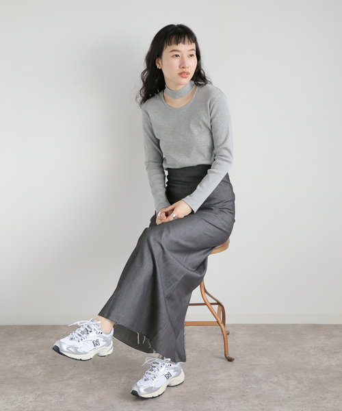 【セール】テレコチョーカープルオーバー(Tシャツ/カットソー)|journal standard L'essage(ジャーナルスタンダードレサージュ) 【セール】テレコチョーカープルオーバー(Tシャツ/カットソー)|journal standard L'essage(ジャーナルスタンダードレサージュ)
