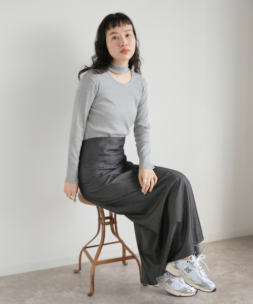 【セール】テレコチョーカープルオーバー(Tシャツ/カットソー)|journal standard L'essage(ジャーナルスタンダードレサージュ) 【セール】テレコチョーカープルオーバー(Tシャツ/カットソー)|journal standard L'essage(ジャーナルスタンダードレサージュ)