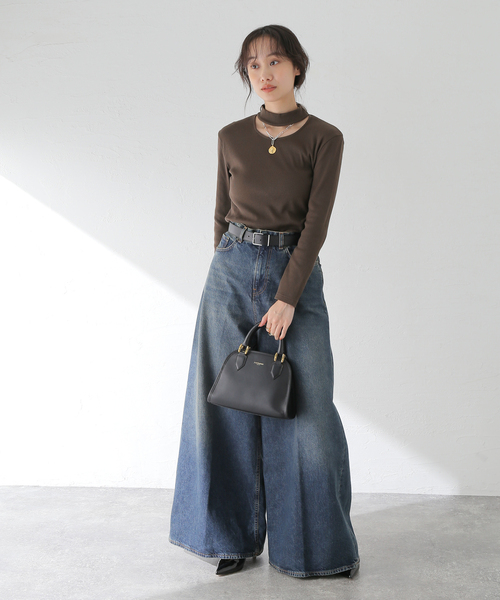 【セール】テレコチョーカープルオーバー(Tシャツ/カットソー)|journal standard L'essage(ジャーナルスタンダードレサージュ) 【セール】テレコチョーカープルオーバー(Tシャツ/カットソー)|journal standard L'essage(ジャーナルスタンダードレサージュ)