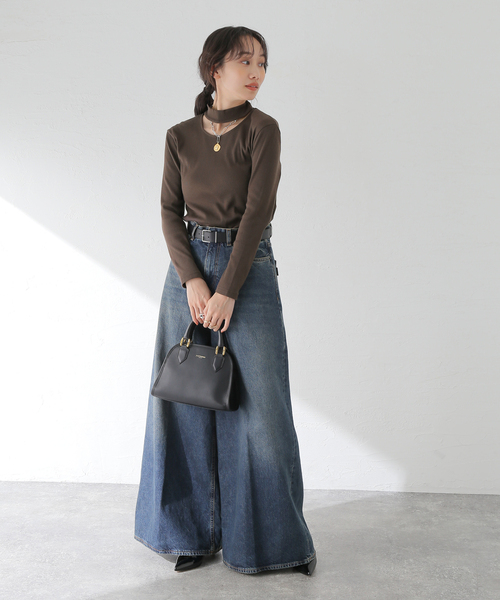 【セール】テレコチョーカープルオーバー(Tシャツ/カットソー)|journal standard L'essage(ジャーナルスタンダードレサージュ) 【セール】テレコチョーカープルオーバー(Tシャツ/カットソー)|journal standard L'essage(ジャーナルスタンダードレサージュ)