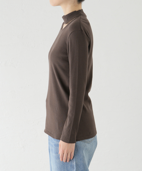 【セール】テレコチョーカープルオーバー(Tシャツ/カットソー)|journal standard L'essage(ジャーナルスタンダードレサージュ) 【セール】テレコチョーカープルオーバー(Tシャツ/カットソー)|journal standard L'essage(ジャーナルスタンダードレサージュ)