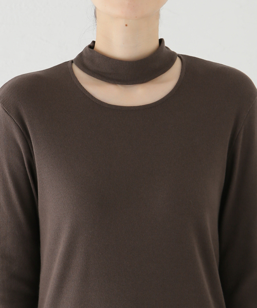 【セール】テレコチョーカープルオーバー(Tシャツ/カットソー)|journal standard L'essage(ジャーナルスタンダードレサージュ) 【セール】テレコチョーカープルオーバー(Tシャツ/カットソー)|journal standard L'essage(ジャーナルスタンダードレサージュ)