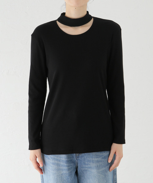 【セール】テレコチョーカープルオーバー(Tシャツ/カットソー)|journal standard L'essage(ジャーナルスタンダードレサージュ) 【セール】テレコチョーカープルオーバー(Tシャツ/カットソー)|journal standard L'essage(ジャーナルスタンダードレサージュ)