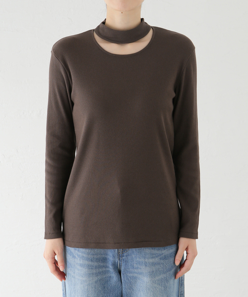 【セール】テレコチョーカープルオーバー(Tシャツ/カットソー)|journal standard L'essage(ジャーナルスタンダードレサージュ) 【セール】テレコチョーカープルオーバー(Tシャツ/カットソー)|journal standard L'essage(ジャーナルスタンダードレサージュ)