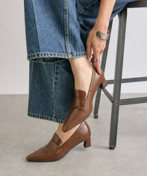 RIVE DROITE | 【すっきりとした足元に】ヒールローファー(ローファー)