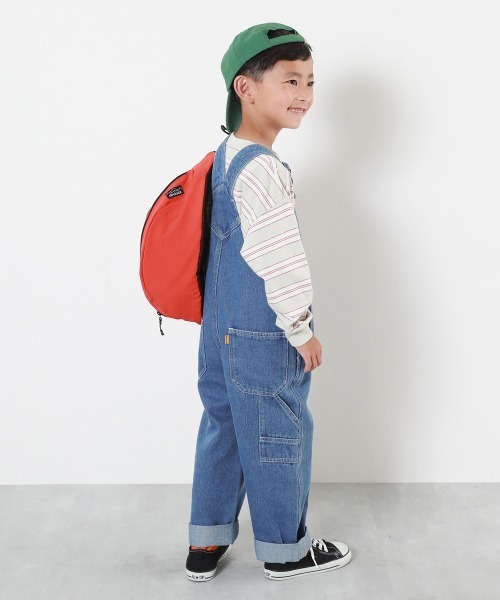 devirock（デビロック）の「デニム サロペット（サロペット/オーバーオール・キッズ・サックスブルー系1/ワンウォッシュ・100cm/110cm/120cm/130cm/140cm/150cm/160cm）」の7枚目の写真