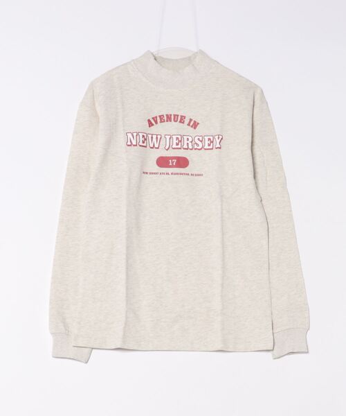 aimoha（アイモハ）の「セミハイネックプリントロンT（Tシャツ/カットソー・レディース・ホワイト/ライトグレー/グリーン/ダークグレー/ベージュ/ネイビー/グレー・SMALL/MEDIUM/LARGE/X-LARGE）」の17枚目の写真