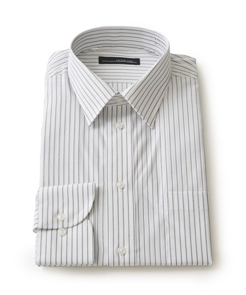 TETE HOMME(テットオム)の「アソート T/Cドレスシャツ / レギュラーカラービジネスシャツ(ビジネスシャツ・メンズ・ホワイト系4/ホワイト系2/ホワイト系5/ホワイト系1/ホワイト系3・X-LARGE/LARGE/MEDIUM)」の7枚目の写真