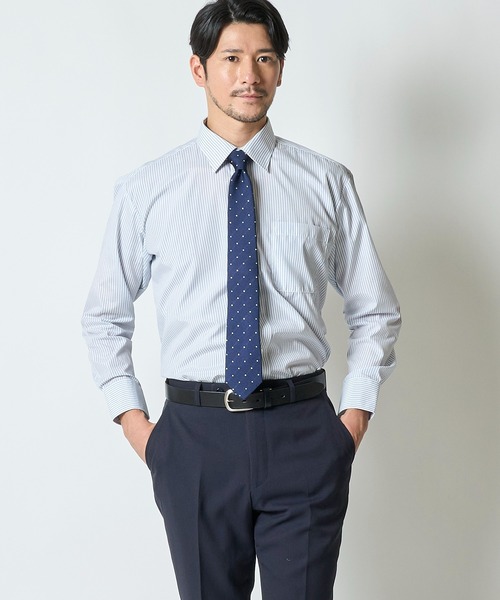 TETE HOMME(テットオム)の「アソート T/Cドレスシャツ / レギュラーカラービジネスシャツ(ビジネスシャツ・メンズ・ホワイト系4/ホワイト系2/ホワイト系5/ホワイト系1/ホワイト系3・X-LARGE/LARGE/MEDIUM)」の14枚目の写真