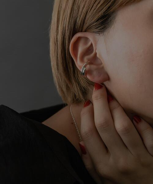 SMELLY（スメリー）の「SMELLY so’　overlap circle earcuff（イヤリング・レディース・シルバー・-）」の8枚目の写真