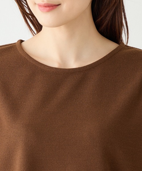 Petit Honfleur（プチオンフルール）の「切替プルオーバー（Tシャツ/カットソー・レディース・ネイビー/ブラウン/ブラック・M/L）」の13枚目の写真