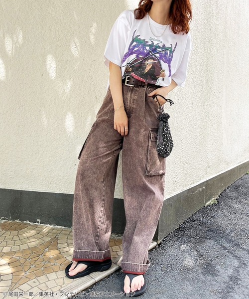 PONEYCOMB TOKYO（パニカムトーキョー）の「【ONE PIECE】ロロノア・ゾロ/Tシャツ(PONEYCOMB TOKYO)/ユニセックス（Tシャツ/カットソー・レディース・ホワイト・LARGE/MEDIUM）」の5枚目の写真