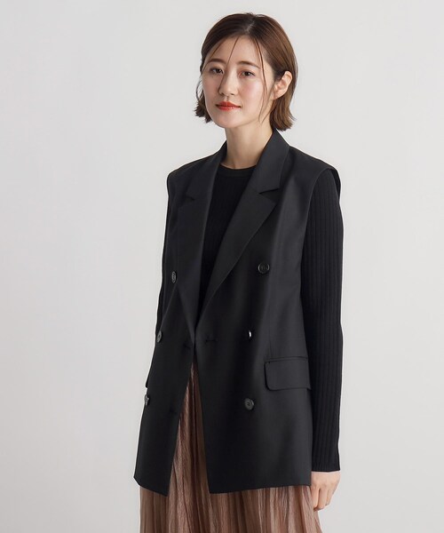 grove（グローブ）の「◆ダブルテーラードジレ（ベスト・レディース・チャコールグレー/ブラック・02/01/03）」の9枚目の写真