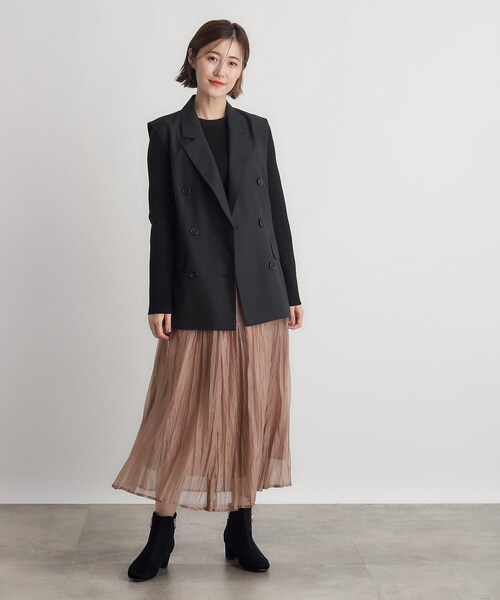 grove（グローブ）の「◆ダブルテーラードジレ（ベスト・レディース・チャコールグレー/ブラック・02/01/03）」の10枚目の写真