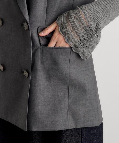 grove（グローブ）の「◆ダブルテーラードジレ（ベスト・レディース・チャコールグレー/ブラック・02/01/03）」の20枚目の写真