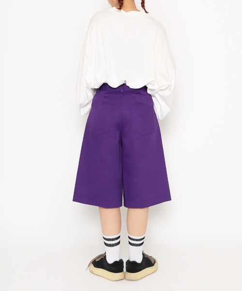PUNYUS（プニュズ）の「スケーターハーフパンツ（その他パンツ・レディース・パープル/ブラック・1/2/4/3）」の4枚目の写真