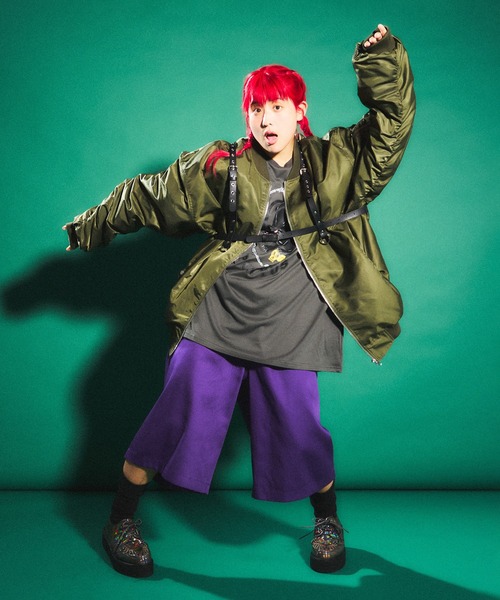 PUNYUS（プニュズ）の「スケーターハーフパンツ（その他パンツ・レディース・パープル/ブラック・1/2/4/3）」の19枚目の写真